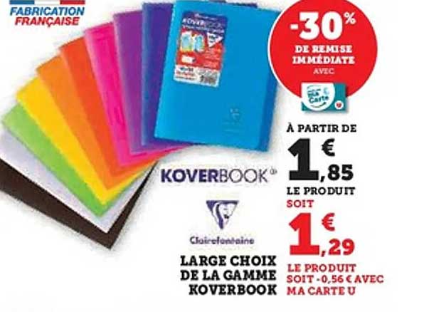 KOVERBOOK -30% DE REMISE IMMÉDIATE