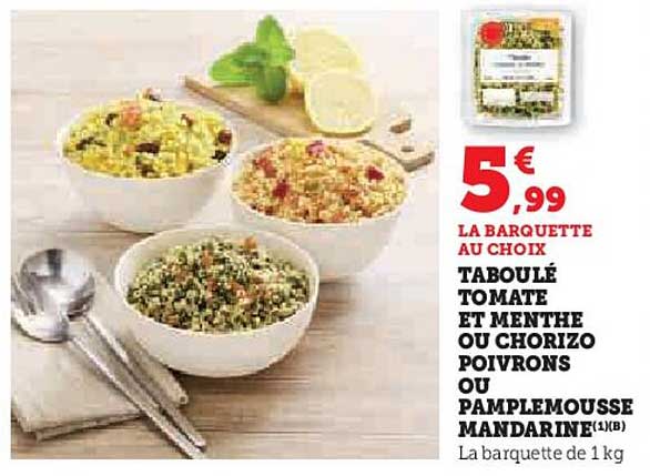 LA BARQUETTE AU CHOIX