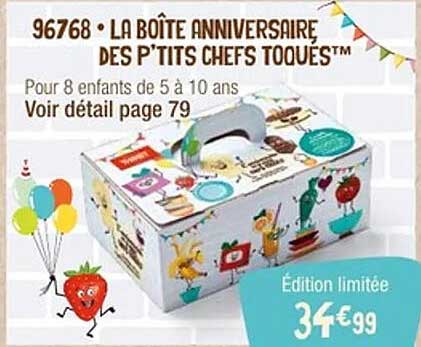 La boîte anniversaire des p'tits chefs toqués™