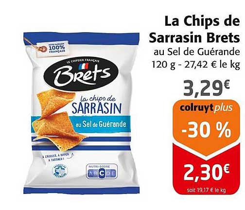 La Chips de Sarrasin Brets au Sel de Guérande
