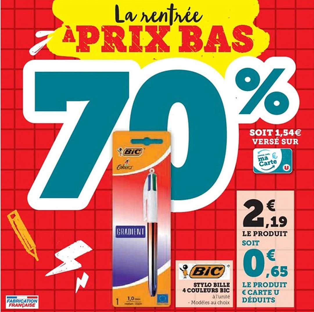 La rentrée à prix bas