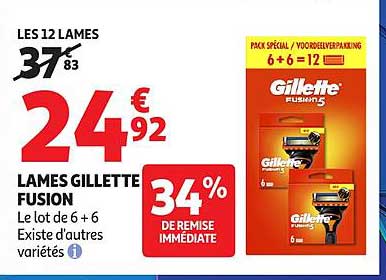 LAMES GILLETTE FUSION