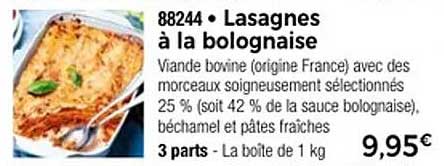 Lasagnes à la bolognaise