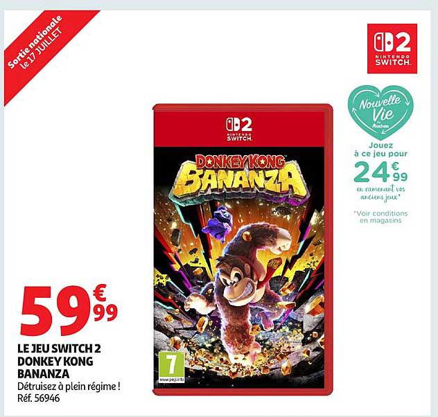 LE JEU SWITCH 2 DONKEY KONG BANANZA