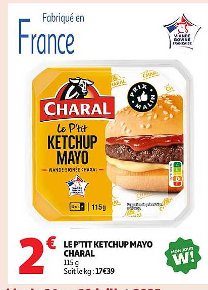 LE P'TIT KETCHUP MAYO CHARAL