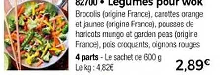 Légumes pour wok