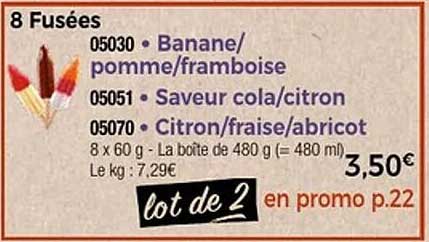Lot de 2 - 8 Fusées