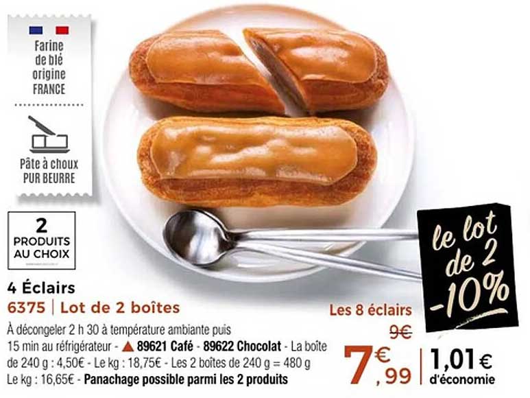 Lot de 2 boîtes d'Éclairs -10%