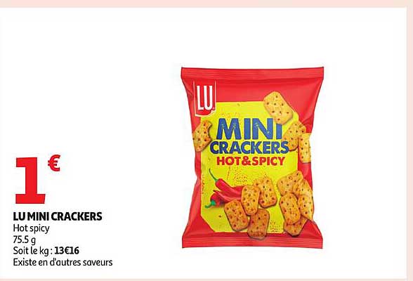 LU MINI CRACKERS Hot spicy