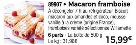 Macaron framboise