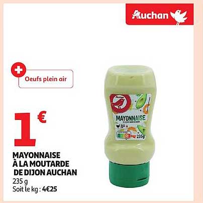 MAYONNAISE À LA MOUTARDE DE DIJON AUCHAN