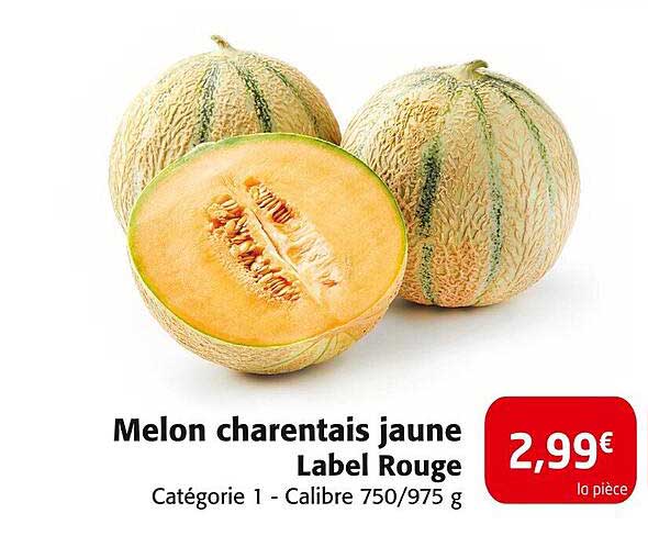 Melon charentais jaune Label Rouge