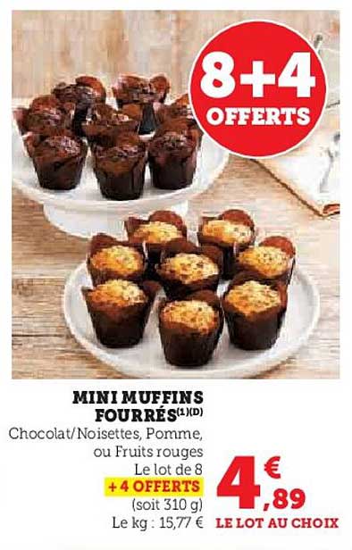 MINI MUFFINS FOURRÉS