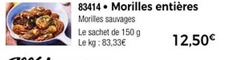 Morilles entières