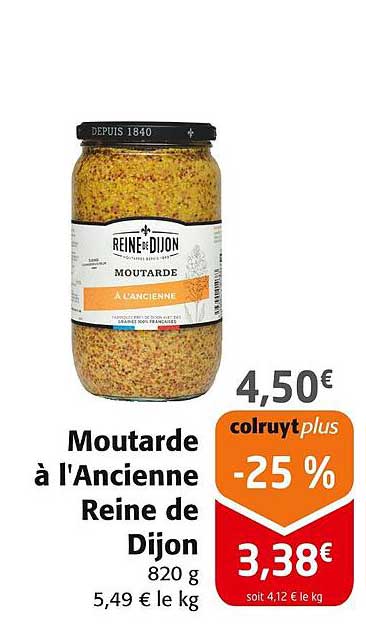 Moutarde à l'Ancienne Reine de Dijon