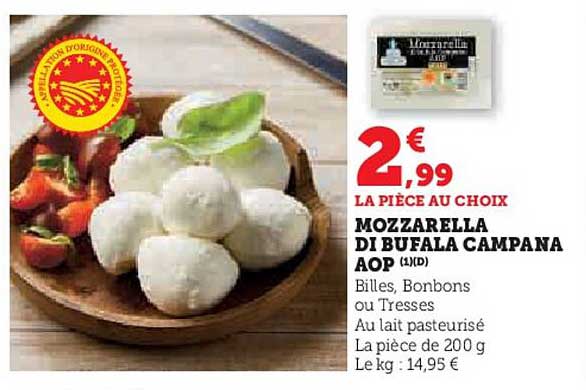 MOZZARELLA DI BUFALA CAMPANA AOP (1/D)