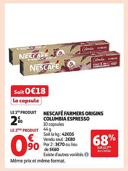 NESCAFÉ FARMERS ORIGINS COLUMBIA ESPRESSO