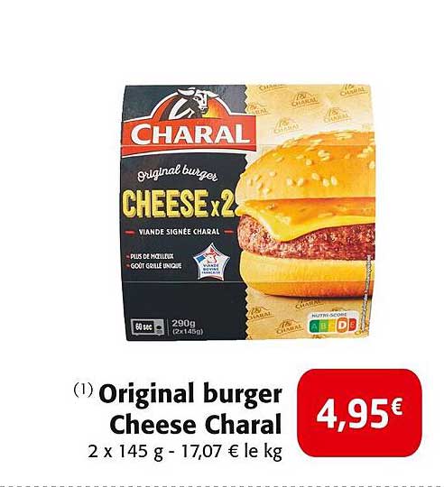 Original burger Cheese Charal