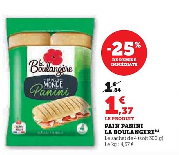 PAIN PANINI LA BOULANGÈRE