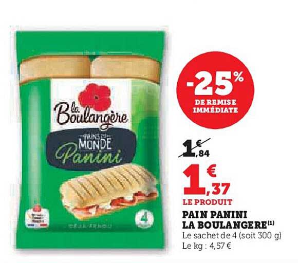 PAIN PANINI LA BOULANGÈRE