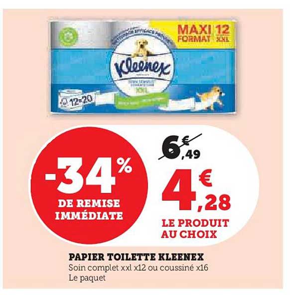 PAPIER TOILETTE KLEENEX