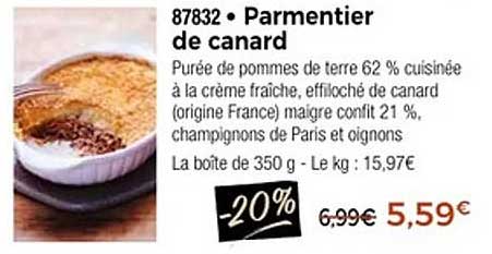 Parmentier de canard