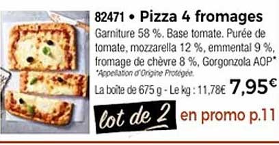 Pizza 4 fromages