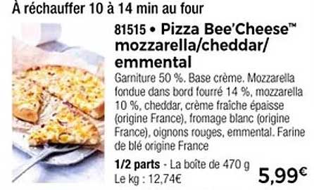 Pizza Bee'Cheese™ mozzarella/cheddar/emmental