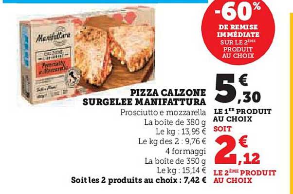 PIZZA CALZONE SURGELEE MANIFATTURA