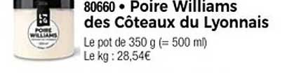 Poire Williams des Coteaux du Lyonnais
