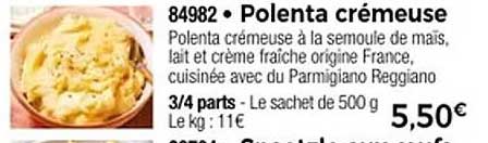 Polenta crémeuse