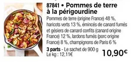 Pommes de terre à la périgourdine