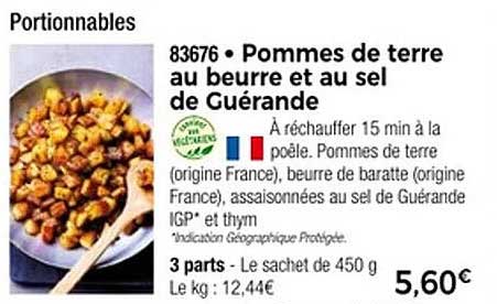 Pommes de terre au beurre et au sel de Guérande