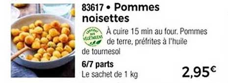 Pommes noisettes