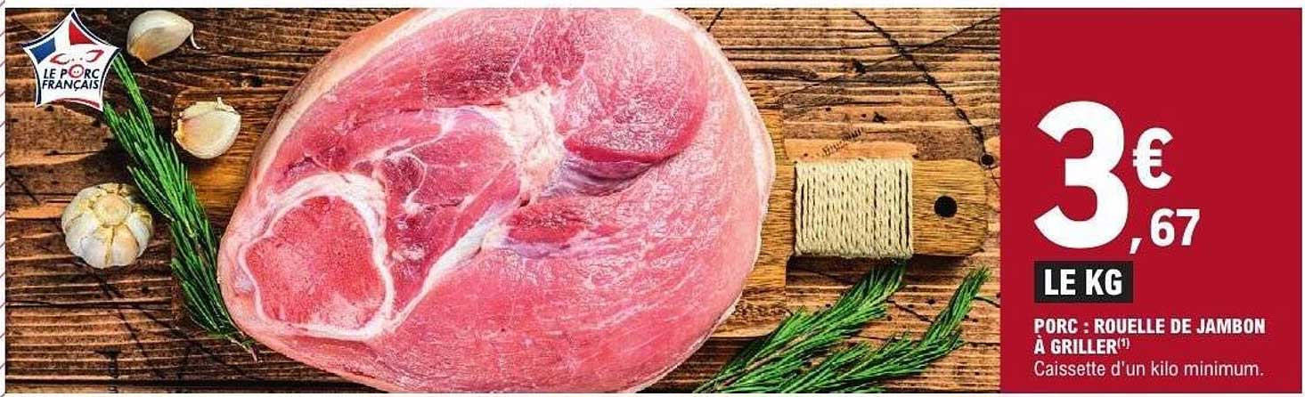 PORC : ROUELLE DE JAMBON À GRILLER