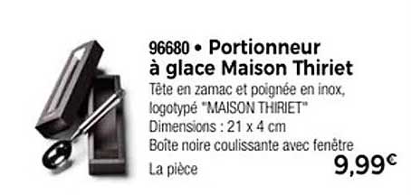 Portionneur à glace Maison Thiriet