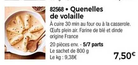 Quenelles de volaille