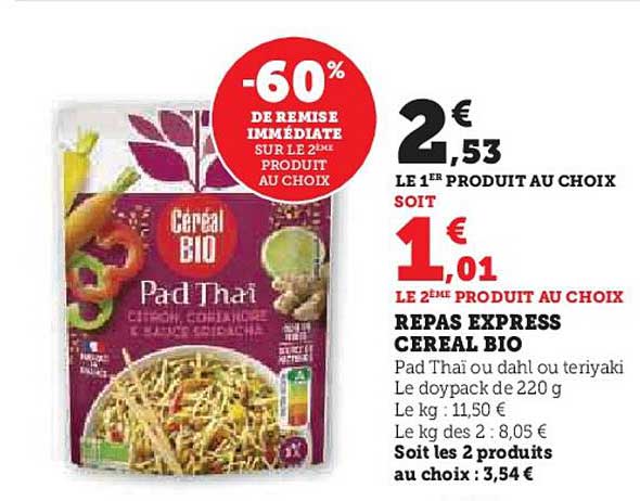 REPAS EXPRESS CEREAL BIO