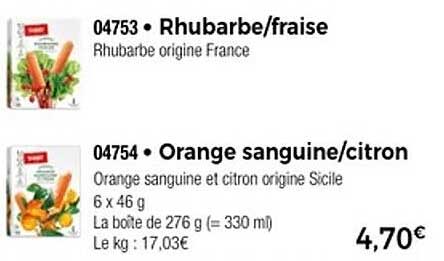 Rhubarbe/fraisse