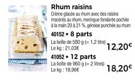 Rhum raisins