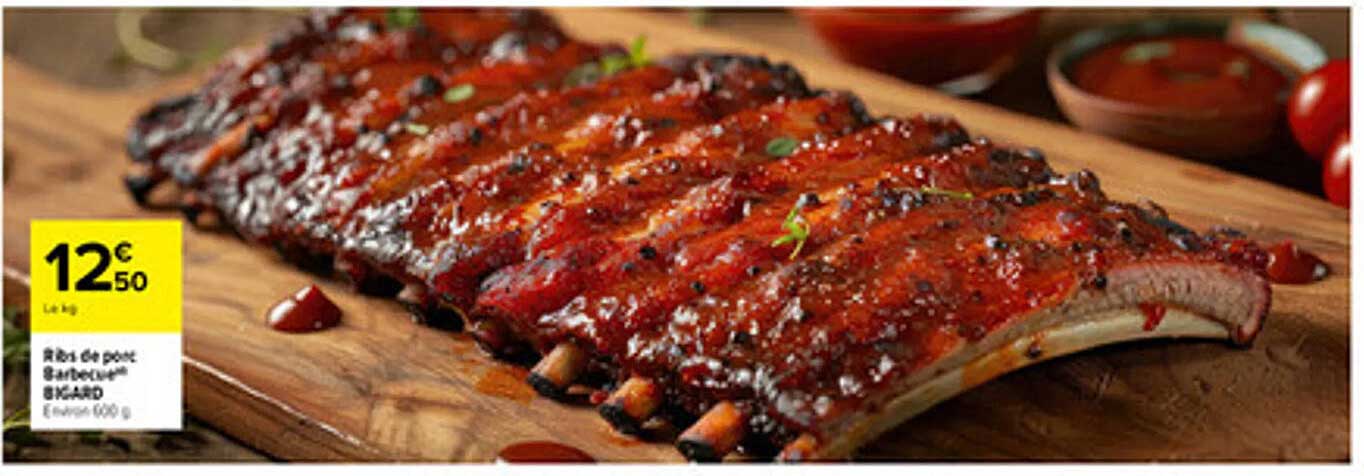Ribs de porc Barbecue* BIGARD