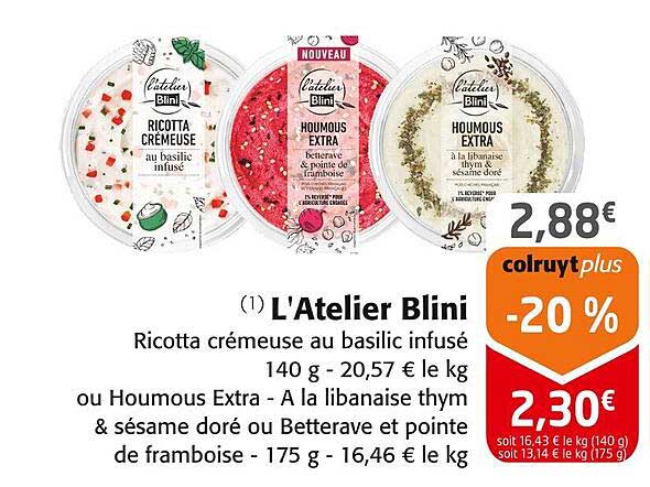 Ricotta crémeuse au basilic infusé