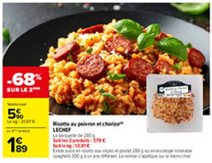 Risotto au poivron et chorizo™ LECHEF