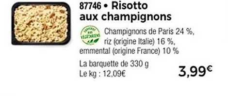 Risotto aux champignons