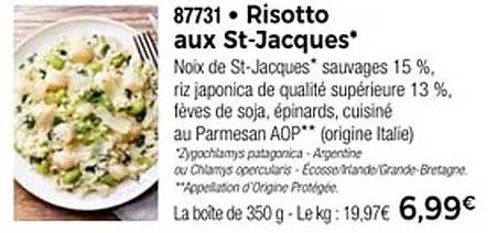 Risotto aux St-Jacques*