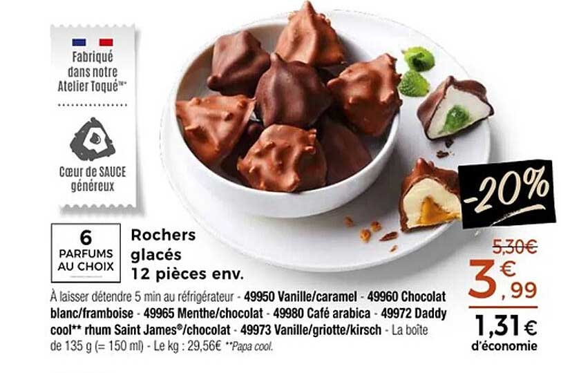 Rochers glacés 12 pièces env.