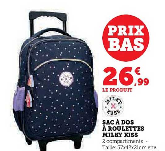 SAC À DOS À ROULETTES MILKY KISS