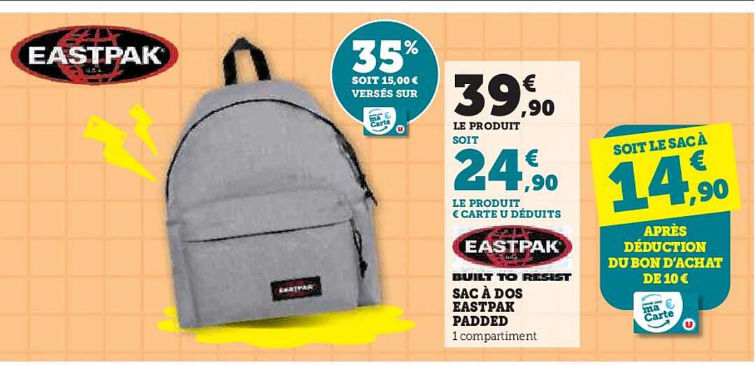 SAC À DOS EASTPAK PADDLED