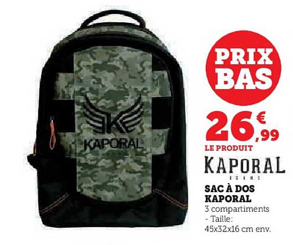 SAC À DOS KAPORAL