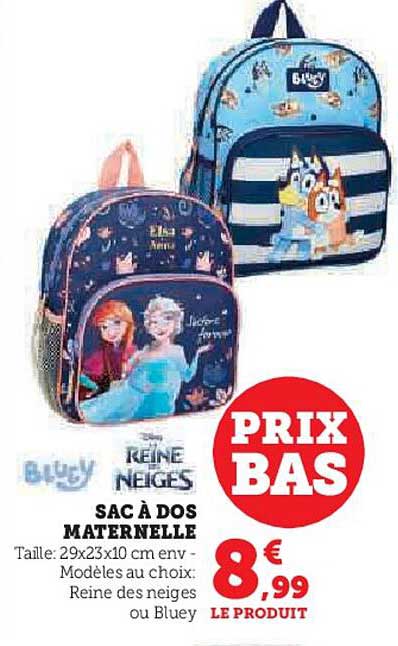 SAC À DOS MATERNELLE